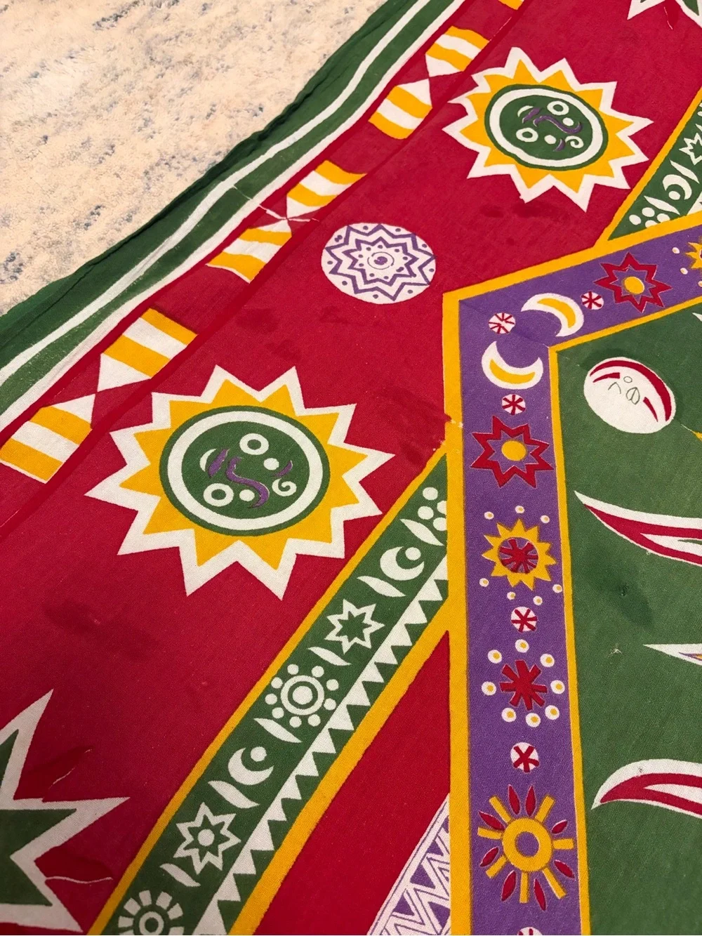 100% Cotton Celestial Sun Tapestry